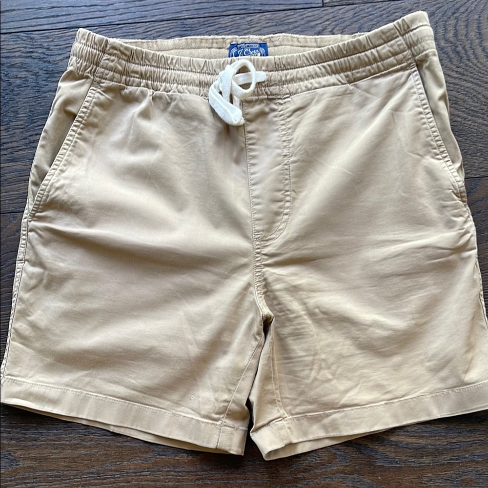 J Crew Men’s Tan Shorts Size Small Drawstring